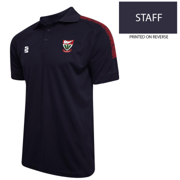 RIDGEWAY ACADEMY STAFF - DUAL POLO WITH RED TRIM - men's